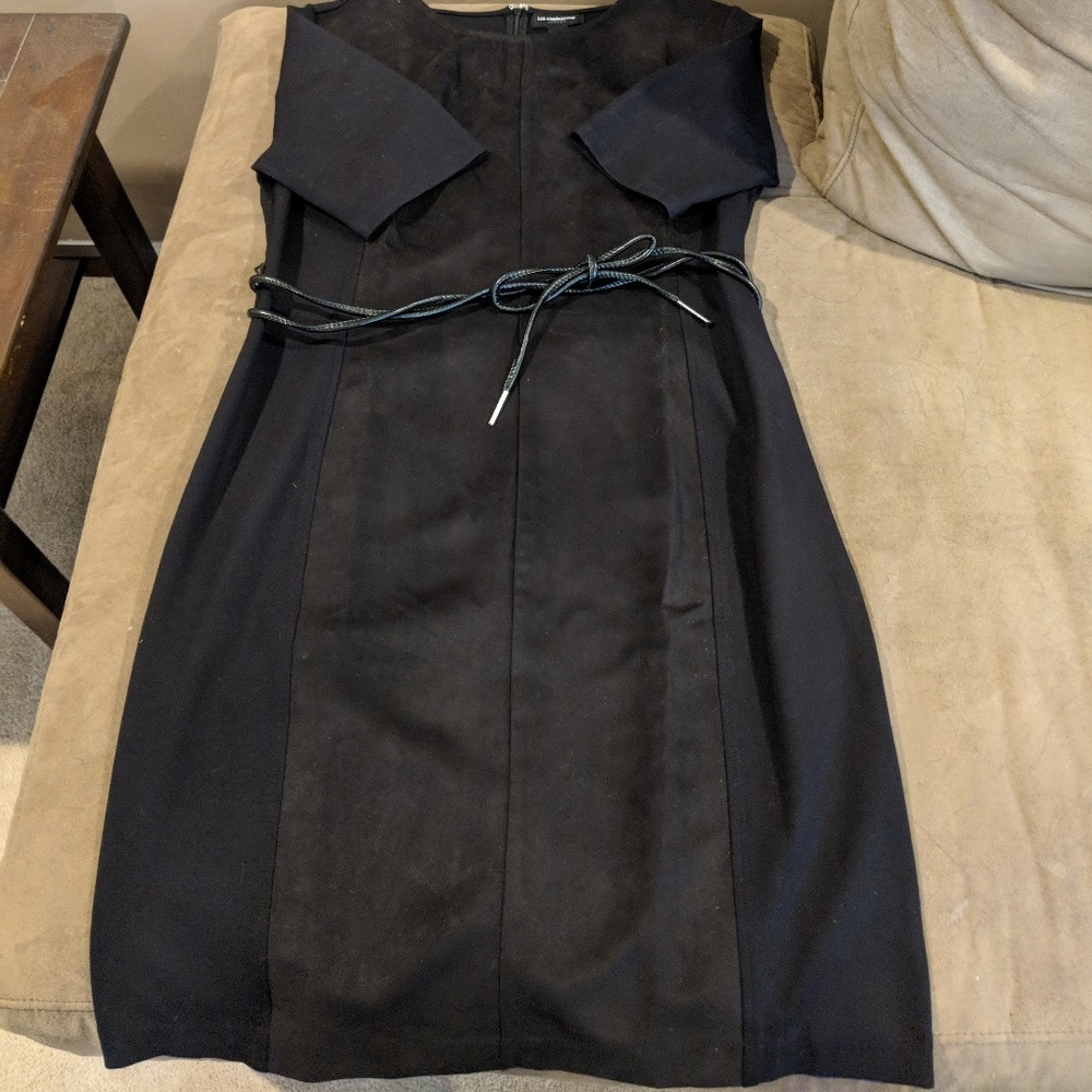 Black sheath dress